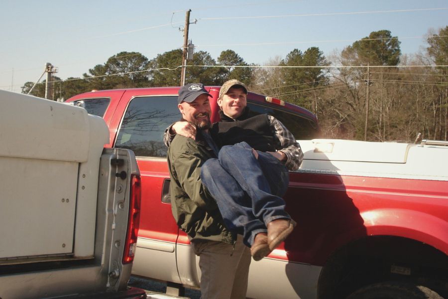 Doctor Elliott carrying Doctor Pike Doctor Elliott carrying Doctor Pike